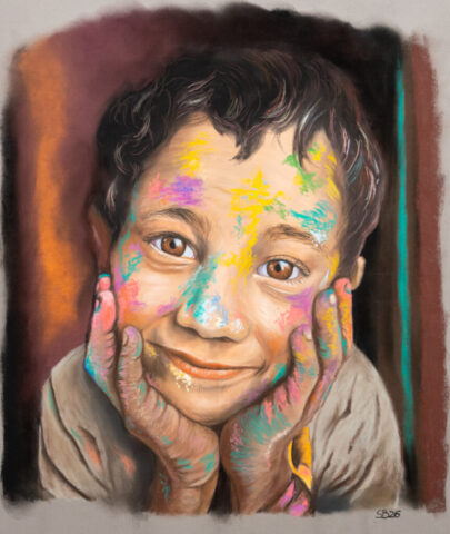 porrtait, paint, softpastels, pastels, child, realistic portrait. realism, color, art, artist