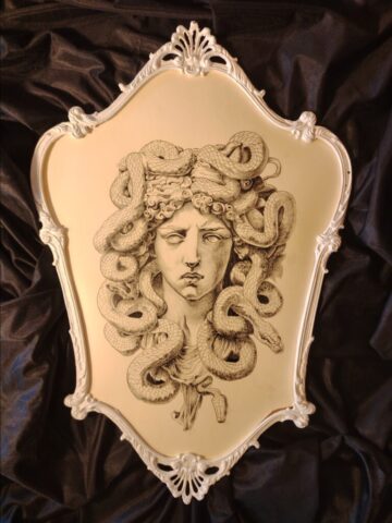 Medusa, mythology, mitologia, grafite, matita, pencil, portrait